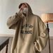 American Style Hooded Sweatshirt For Men, Autumn And Winter, Plus Size, Loose Fit, Hip Hop Trendy Brand, Youth Fleece_desvips.com