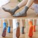 Non-Slip Floor Solid Color Mesh Summer Thin Special Trampoline For Children Boys Girls Adults Yoga Mid-Calf Socks_desvips.com