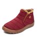 Ski Boots Cotton Shoes For Women Winter New Style High Top Warm Plus Velvet Thickened Snow Boots Umbrella Cloth Large Size Cotton Boots_desvips.com