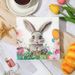PomParty Easter Bunny Printed Napkins, Popular 20-Pack Cute Cartoon Holiday Home Decorative Tissues_desvips.com
