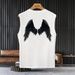 American Style Sleeveless Trendy Vest Casual Sports Tank Personality Summer Loose Cotton Breathable Printed T-Shirt Top_desvips.com