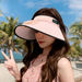 New Rechargeable Fan Summer Outdoor Large Brim Open Top UV Protection Sun Hat_desvips.com