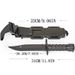 Training Airsoft Rubber Knife With Sheath For Party_desvips.com