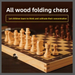 High-End Solid Wood Chess Set, Foldable, Non-Magnetic, Suitable For Students, Educational, Beginner, Children, School,_desvips.com
