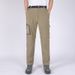 Outdoor Summer Casual Elastic Two-Section Detachable Pants, Men's Loose Fit Large Size Breathable Quick-Dry Hiking Pants_desvips.com