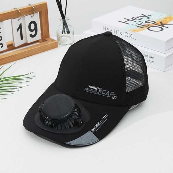 Summer Adult Solar Charging Smart With Fan Breathable Men Women Outdoor Sun Protection Quick-Dry Visor Hat_desvips.com