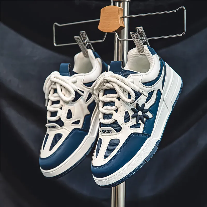 New Hot Free Shipping Casual For Mens Black Green Blue Fashionable And Versatile Outdoor Sneakers Sport Shoes_desvips.com