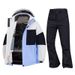 Ski Suit Set, Single And Double Skis, Men's And Women's Snow Jacket, Outdoor Windproof Slim Fit Ski Pants_desvips.com