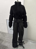 Fur Patchwork Zipper Jumpsuit European And American Cross-Border 2025 Autumn Winter New Solid Color Simple Thickened_desvips.com