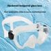 Adult One-Piece Snorkeling Mask With HD Tempered Glass Goggles Professional Diving Gear_desvips.com