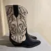 Women's Hot Retro Printed Leather Ankle Boots New - Comfortable Embroidery High Heels Casual Vintage Footwear_desvips.com