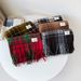 Autumn Loop Yarn Plaid Shawl For Women Winter High-end Red Christmas Scarf Wholesale_desvips.com
