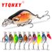 ABS Plastic Hard Bait Ten Colors Sinking Mini Micro Object Small Fat Man Minnow Bait 4.4cm3.5g Strengthened Three Hooks_desvips.com