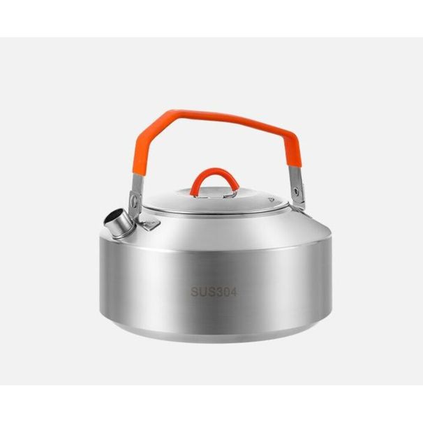304 Stainless Steel Outdoor Cookware Camping Stove Special Pot Water Kettle Picnic Equipment Full Set_desvips.com