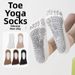 Women's Yoga Socks Anti-Slip Pilates Fitness Sports Short Five Toe Seamless Boat Socks For Spring Summer Antibacterial_desvips.com