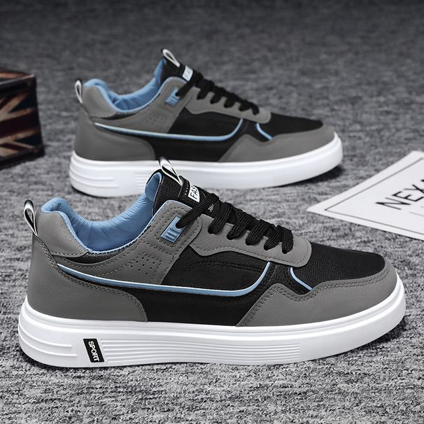 Men's Shoes 2025 New Autumn Little White Shoes Korean Version Trend Versatile Board Shoes Youth Leisure Sports Trendy Shoes Men_desvips.com