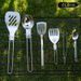 304 Stainless Steel Foldable Camping Utensil Set - Spatula Soup Ladle & Slotted Turner For Outdoor Cooking - Compact & Durable_desvips.com
