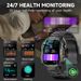 2025 New 1.96" HD Screen Smart W With LED UV Flashlight 420mAh Large Battery Men’s Wes Health Monitor Men_desvips.com