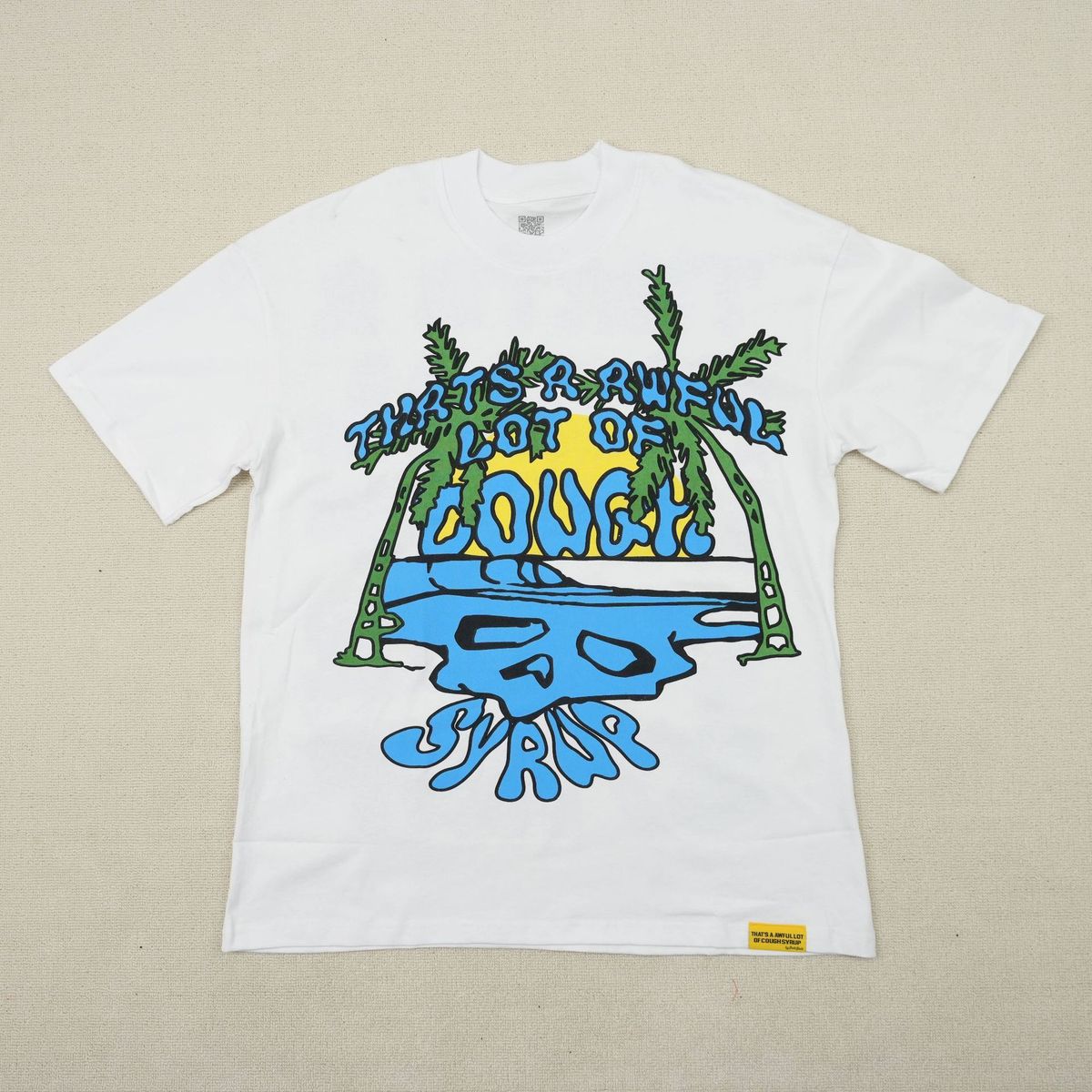 Beach Palm Skull Letter Print T-shirt & Casual Shorts Unisex Loose Cotton Streetwear Separates For Men Women_desvips.com