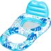 Inflatable Water Mesh Lounge Chair Backrest Floating Row Inflatable Sunshade Hole Floating Row Eight Character Dark Floating Boat_desvips.com