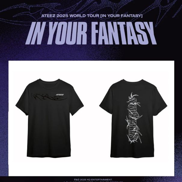 2025 New ATEEZ Front And Back Printed T-Shirt Versatile Trendy Style Round Neck Short Sleeve Hot Sale_desvips.com