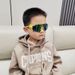 Children's Sunshade Glasses Boys And Girls Outdoor Cycling One-piece Baby Personality Photo Show Sunglasses Trendy_desvips.com