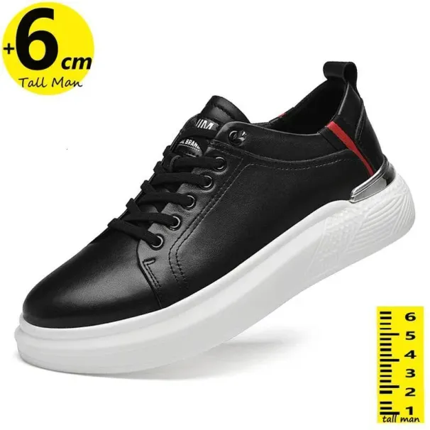 5001 Man White Sneakers Men Elevator Height Increase Insole 6cm Sports Plus Size 37-43 Ddmysaturn_desvips.com
