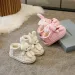 Winter Girls Plus Veet Warm Toddler Snow Cartoon Rabbit Cotton Children Ankle Boots Non-slip Causal Shoes Sizes US 8C-4Y_desvips.com