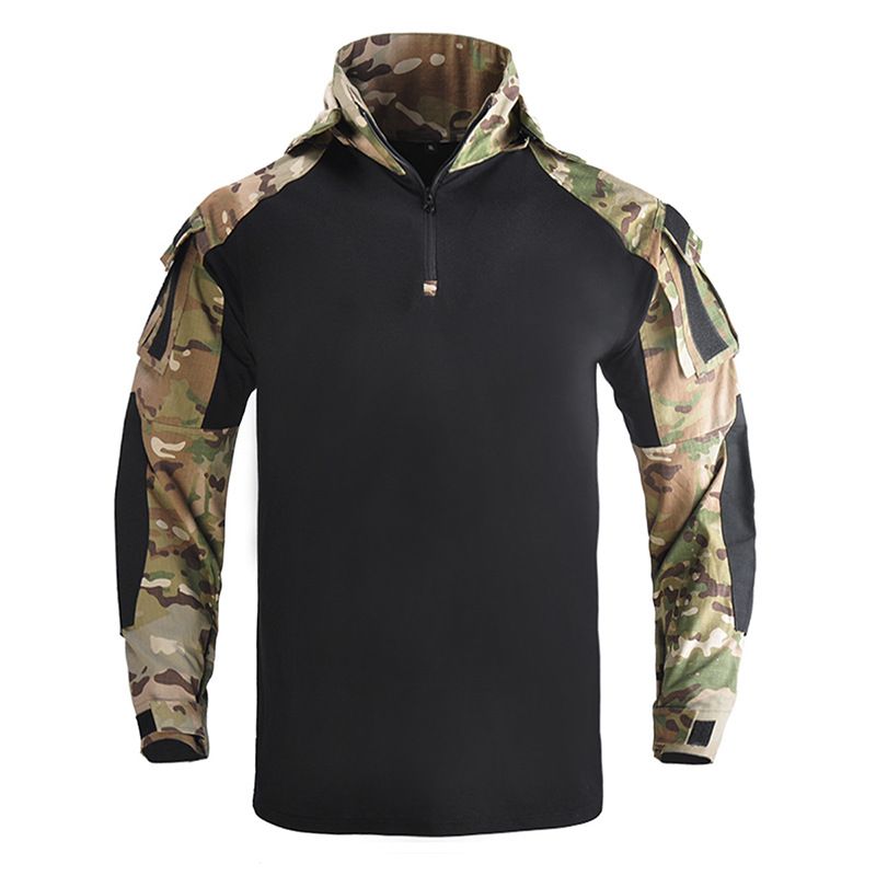 Hanye Outdoor New Dragon Armor Set Frog Long Sleeve Combat Suit Men's Camouflage Tactical Top_desvips.com
