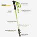 Kuangtu Children's Lightweight Aluminum Alloy Telescopic Climbing Cane Outdoor Hiking Stick Trekking Gear_desvips.com