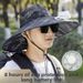 Rechargeable Fisherman With Fan, Wide Brim Outdoor Casual Men, Beach Sun Protection Hat For Summer_desvips.com