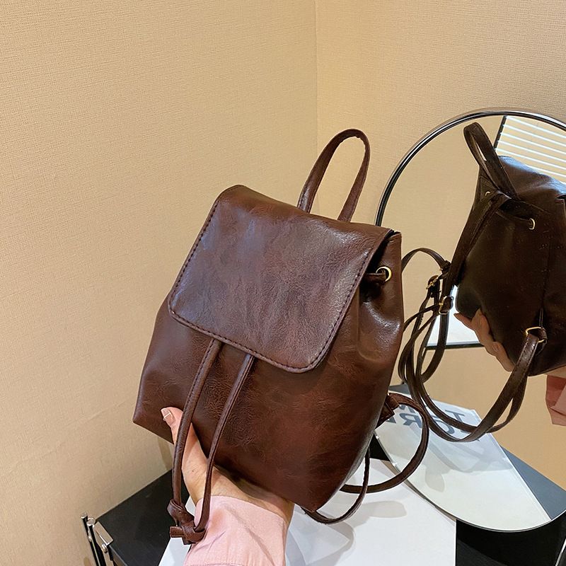 Andralynnew Minimalist Outdoor Travel Retro Backpack Large Capacity Student Backpack Fashionable and Casual Women's Backpack_desvips.com