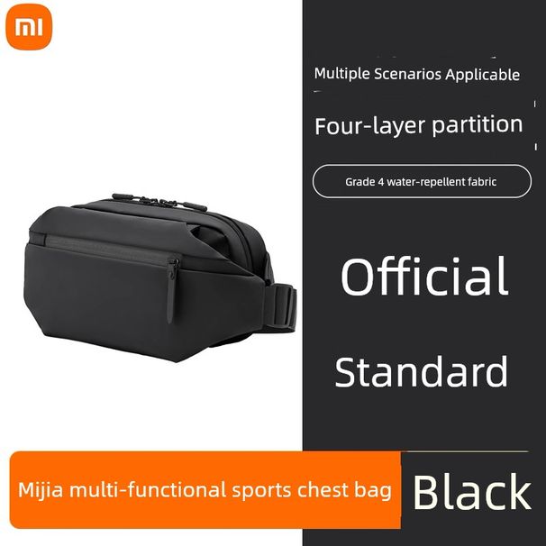 Xiaomi MiJia Multifunctional Leisure Chest Men And Women's One-Shoulder Crossbody Waist Student Outdoor Sports All-Match_desvips.com