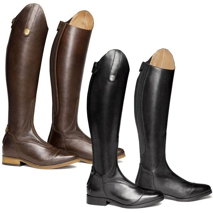 matte cowhide western cowboy women's genuine leather thick heeled short boots, square toe brown high heels,_desvips.com