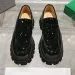 Women Sliding Sleeve With Thick Sole Lug Loafer Designer Smooth Leather Round Toes Career Related Functions Comfortable_desvips.com