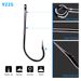 PRO BEROS Brand Fishing Gear Long Handle Hook Gun Black Belt Loop Barbed Fish Hooks 100 Pieces/Pack 9225_desvips.com