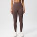 Peach Seamless Solid Color Three-Section Waist Hip-Lifting High-Waist Yoga Pants Women, Suitable For Running And Fitness_desvips.com