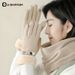 Women's Cycling Gloves Touchscreen Cold-Proof Fleece-Lined Warm Cute Windproof Autumn Winter Large Wool Mouth German_desvips.com