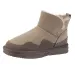Women's Boots:Simple Design Snow Boots 2024 Winter New Fashion Fleece Warm Anti-slip,Brown/Grey,Free Shipping_desvips.com