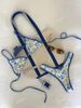 2026 European And American Cross-Border New Style Two-Piece Sexy Floral Halter Neck Tie Swimsuit Bikini_desvips.com