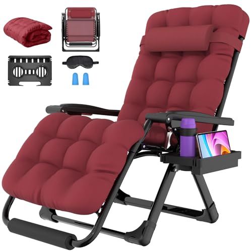 Suteck Oversized Zero Gravity Chair With 500LBS Capacity And 33In XXL Outdoor Recliner Design_desvips.com