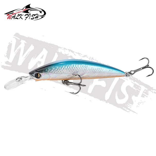 WALK FISH 1PCS Sinking Minnow Japan Super Natural 70mm 13.5g Hard Bait Wobbler For Professinal Fishing Hook Lure Artificial_desvips.com