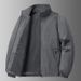 Autumn Breathable New Men's Jackets Outdoor Sports Loose Korean Casual Coat Man Stand Up Collar Classic Solid Color_desvips.com