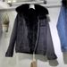 women's fur hooded vest coat lightweight winter jacket for streetwear fashion (grey, black, dark brown, s2xl)_desvips.com