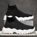 Men New Comfortable High-top Walking Shoes Women Lightweight Fashion Casual Sneakers Breathable Slip On Mens Loafers_desvips.com