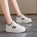 White Sneakers For Women 2025 Autumn Winter New Thick Sole Height Increasing Casual Pair With Skirts Versatile_desvips.com