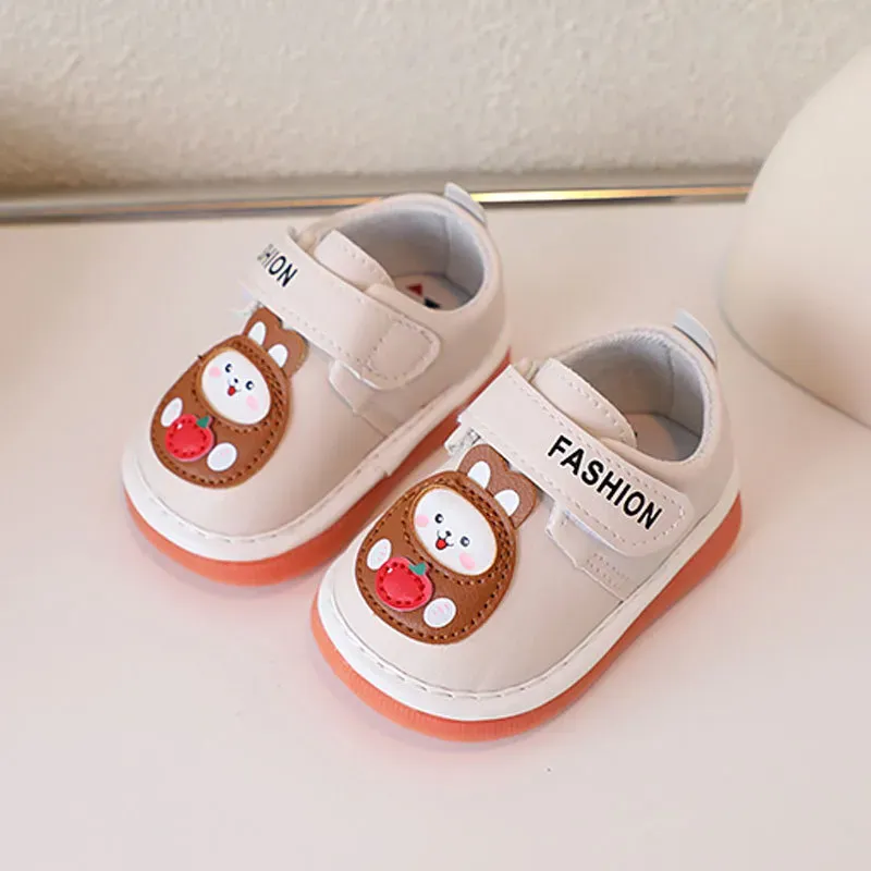 Baby Newborn Casual Squeaky Toddler Soft Bottom First Walking Kidsnest Children's Sneakers Rabbit Cartoon Kids Shoes_desvips.com