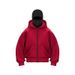 100% Cotton Cotton Cotton Cotton Hooded Sweatshirt Jacket Unisex Double Hood Autumn Winter Couple Top_desvips.com