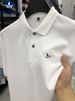 Navigare Italian Small Sailboat Short Sleeve Polo Shirt Men's Turn-Down Collar Summer Versatile 100% Cotton T-Shirt_desvips.com