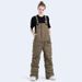 001 Men And Women One-piece Bib Warm Windproof Waterproof Outdoor Equipment Snowboard Ski Suit Snow Pants_desvips.com